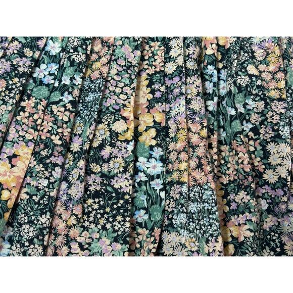 American Eagle Outfitters Floral Pleated Skirt Size XL Elastic Whimsical Skirt - Picture 4 of 16